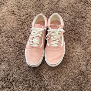 Vans Pink/White Old Skool sneakers, size 10W/8.5M